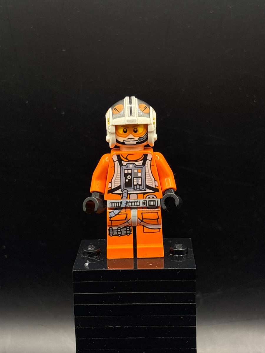 LEGO Minifigura Rebel Pilot X-wing (Theron Nett) - Star Wars — frente
