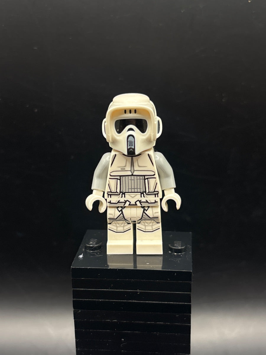 LEGO Minifigura Imperial Scout Trooper, Hoth - Female, Dual Molded Helmet, Nougat Head, Smirk - Star Wars — frente