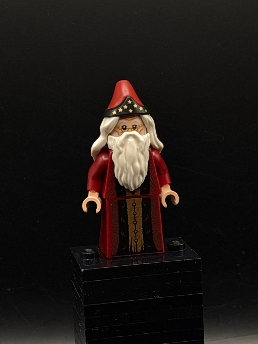 LEGO Minifigura Headmaster Albus Dumbledore, Harry Potter, Series 2 (Minifigure Only without Stand and Accessories) - Collectible Minifigures — frente