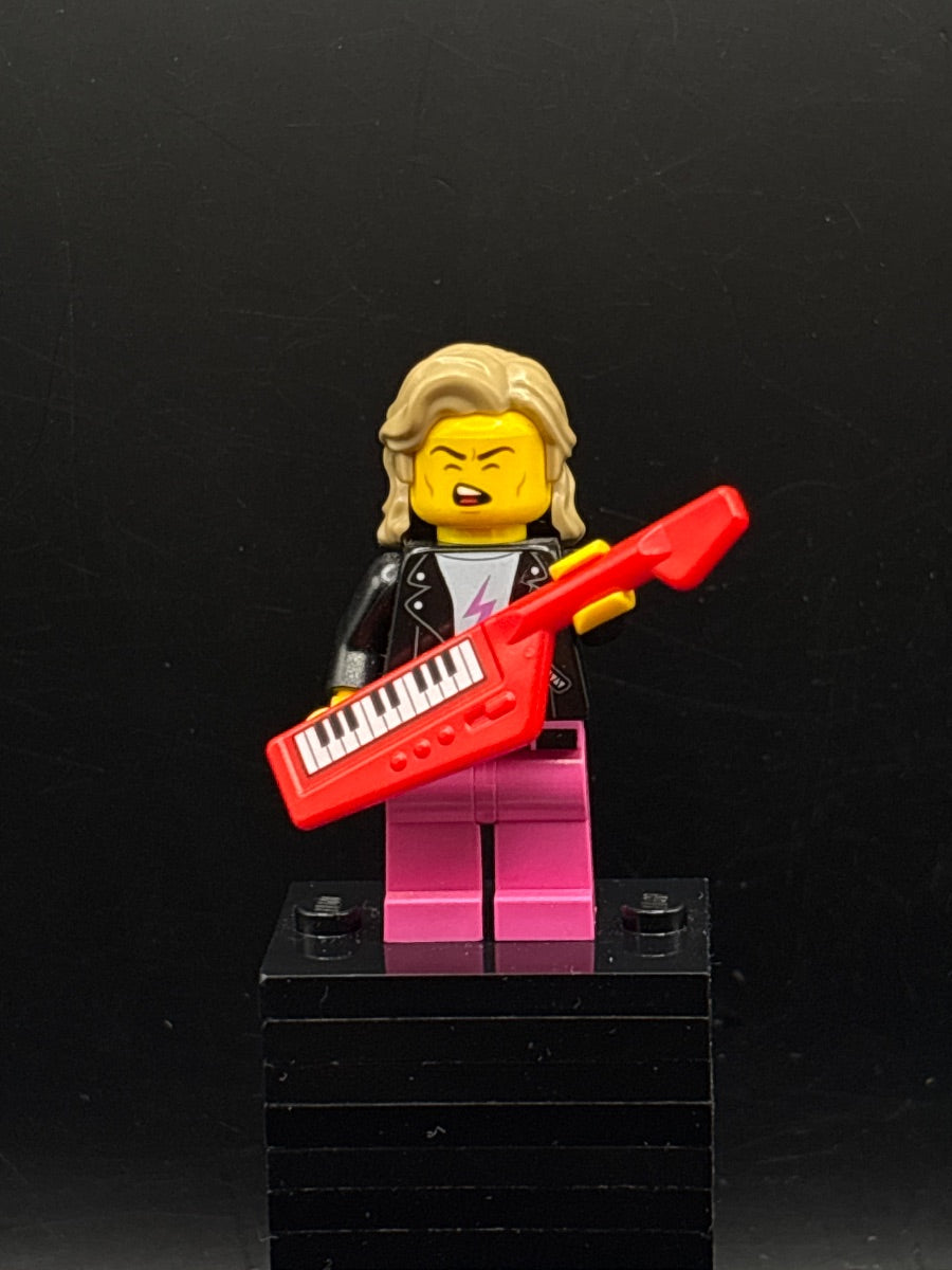 LEGO Minifigura 80s Musician, Series 20 (Minifigure Only without Stand and Accessories) - Collectible Minifigures — frente