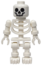 LEGO Minifigura Skeleton - Standard Skull, Floppy Arms - Castle — imagen BrickLink
