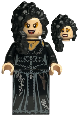 Bellatrix Lestrange - Printed Black Dress - BrickLink - DagaBlocks