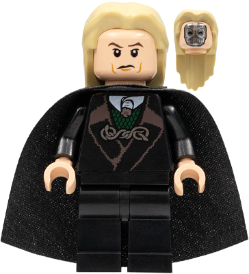 Lucius Malfoy - Black Robe, Tan Hair - BrickLink - DagaBlocks