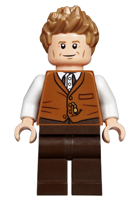 Newt Scamander - Dark Orange Vest - BrickLink - DagaBlocks