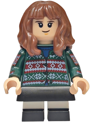 LEGO Minifigura Hermione Granger Dark Green Sweater - Harry Potter — imagen BrickLink