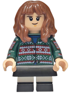 LEGO Minifigura Hermione Granger Dark Green Sweater - Harry Potter — imagen BrickLink