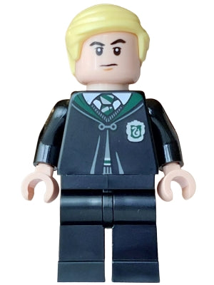 Draco Malfoy - Black Slytherin Robe and Legs, Neutral / Angry — imagen BrickLink