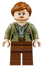 Claire Dearing - Olive Green Jacket over Sand Green Shirt, Reddish Brown Legs - BrickLink - DagaBlocks