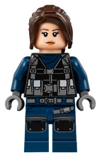 ACU Guard - Female, Dark Brown Hair, Light Nougat Head - BrickLink - DagaBlocks