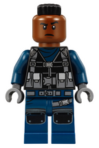 ACU Tracker - Male, Black Wide Mohawk, Reddish Brown Head - BrickLink - DagaBlocks