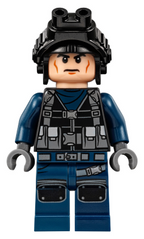 ACU Guard - Male, Black Aviator Cap with Black Night Vision Goggles, Light Nougat Head - BrickLink - DagaBlocks
