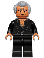 Dr. Ian Malcolm - Partially Open Shirt, Light Bluish Gray Hair - BrickLink - DagaBlocks