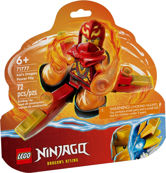 LEGO® 71777 – Kai’s Dragon Power Spinjitzu Flip | 72 piezas | NINJAGO Dragons Rising