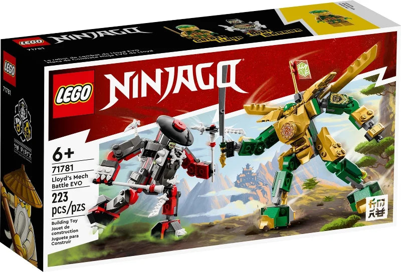LEGO® 71781 – Lloyd’s Mech Battle EVO | 223 piezas | NINJAGO mechas de combate