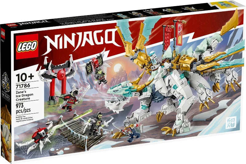LEGO® 71786 – Zane’s Ice Dragon Creature | 973 piezas | NINJAGO 2‑en‑1