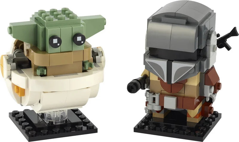 LEGO® 75317 – BrickHeadz The Mandalorian & The Child | 295 piezas | Star Wars colección