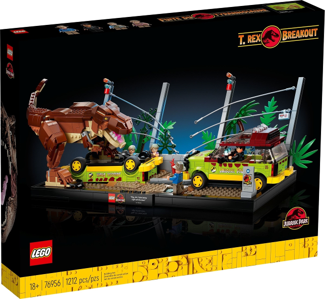 LEGO® 76956 – T. rex Breakout | 1,212 piezas | Jurassic Park diorama