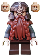 LEGO Minifigura Gimli Eyelids - The Lord of the Rings — imagen BrickLink