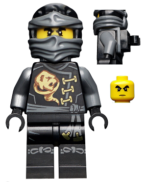 LEGO Minifigura Cole Skybound with Neck Bracket and Modified Tile - NINJAGO — imagen BrickLink