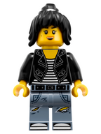 LEGO Minifigura Nya - Leather Jacket and Jeans High School Outfit - The LEGO NINJAGO Movie — imagen BrickLink