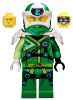LEGO Minifigura Lloyd - Digi Lloyd, White Shoulder Armor with Scabbard - NINJAGO — imagen BrickLink