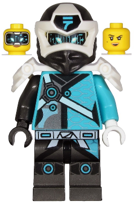 LEGO Minifigura Nya - Digi Nya, Shoulder Armor with Scabbard - NINJAGO — imagen BrickLink