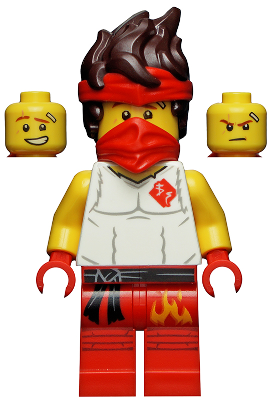 Kai - Legacy, White Shirt - BrickLink - DagaBlocks