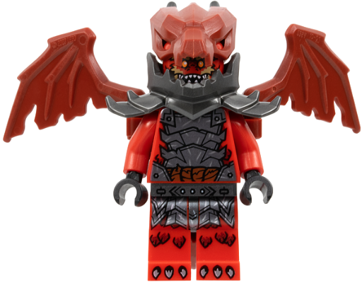Dragonian Warrior - Open Mouth with Teeth Parted, Dragon Backpack - BrickLink - DagaBlocks