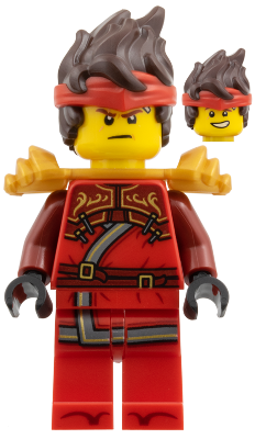 LEGO Minifigura Kai ZX - Legacy, Shoulder Armor, Hair - NINJAGO — imagen BrickLink
