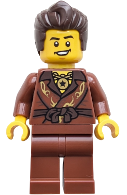 Dareth - Reddish Brown Robe, Reddish Brown Plain Legs (BAM) - BrickLink - DagaBlocks