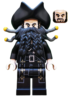 LEGO Minifigura Blackbeard - Pirates of the Caribbean — imagen BrickLink