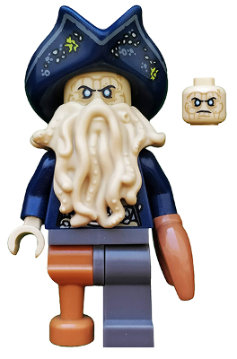 LEGO Minifigura Davy Jones - Pirates of the Caribbean — imagen BrickLink
