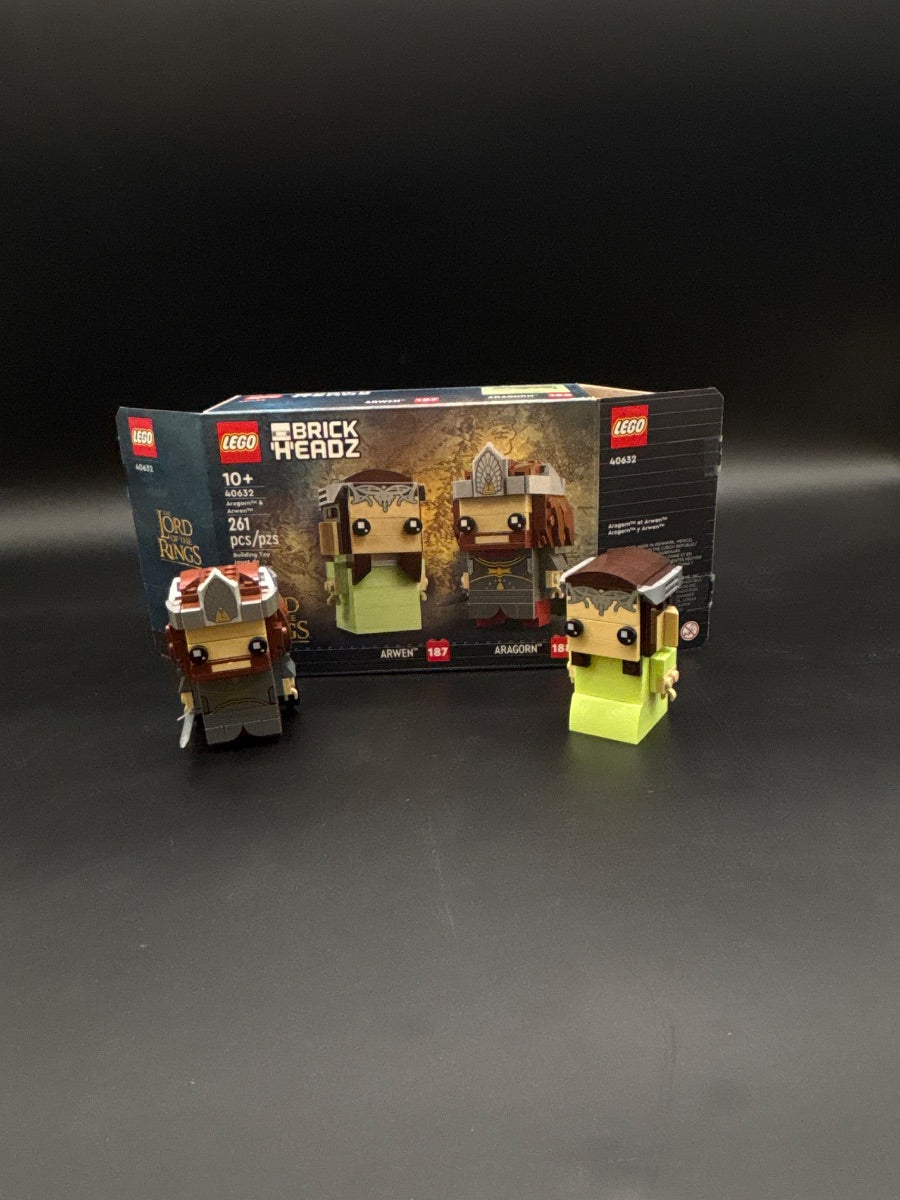 LEGO Set Aragorn & Arwen - BrickHeadz — frente