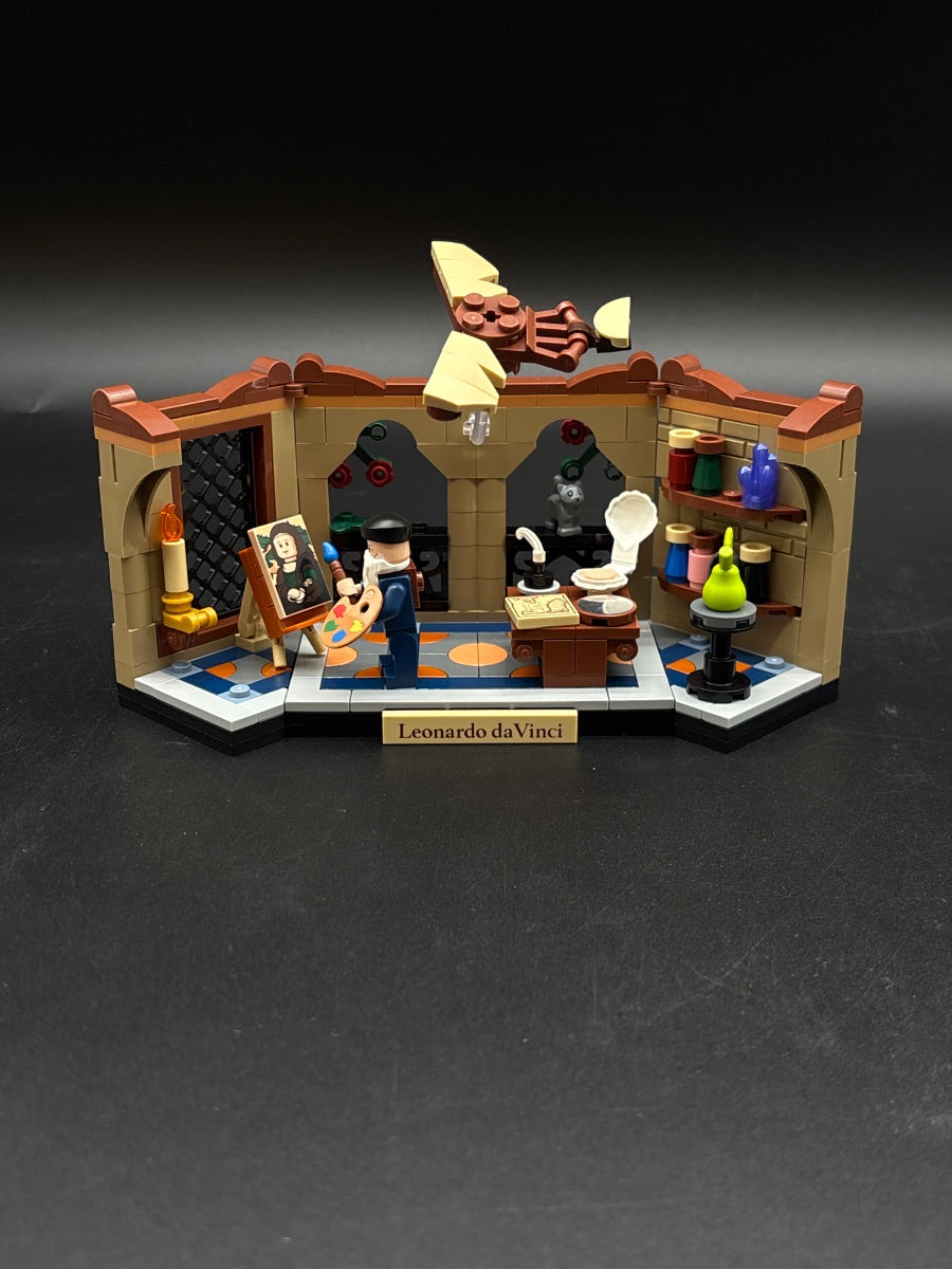 LEGO Set Tribute to Leonardo da Vinci - Promotional — frente