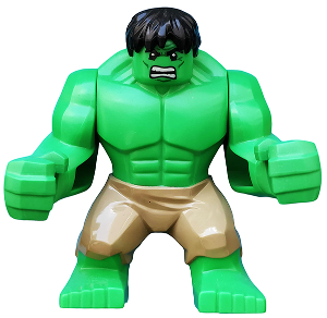 LEGO Minifigura Hulk Giant Dark Tan Pants - Marvel — imagen BrickLink