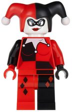 LEGO Minifigura Harley Quinn - Black and Red Hands - DC — imagen BrickLink