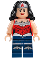 Wonder Woman - Silver Tiara, Dark Blue Legs - BrickLink - DagaBlocks