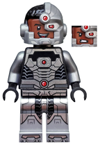 LEGO Minifigura Cyborg - Black Gloves, Smiling - DC — imagen BrickLink