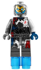 LEGO Minifigura Ultron MK1 Trans-Clear Head - Marvel — imagen BrickLink