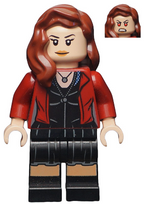 The Scarlet Witch (Wanda Maximoff) - Printed Legs, Reddish Brown Hair - BrickLink - DagaBlocks
