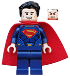 Superman - Dark Blue Suit, Spongy Cape, Plain Legs - BrickLink - DagaBlocks