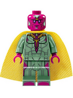 Vision - Sand Green, Yellow Spot on Forehead - BrickLink - DagaBlocks