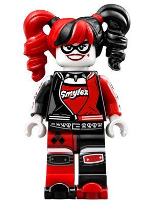 LEGO Minifigura Harley Quinn - Pigtails, Black Eye Mask, Roller Skates - DC — imagen BrickLink