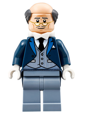 LEGO Minifigura Alfred Pennyworth - Pinstripe Vest - DC — imagen BrickLink