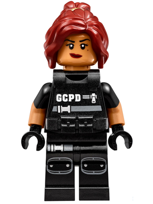 LEGO Minifigura Barbara Gordon - SWAT Vest - DC — imagen BrickLink
