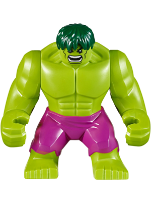 Hulk - Giant, Magenta Pants, Dark Green Hair - BrickLink - DagaBlocks
