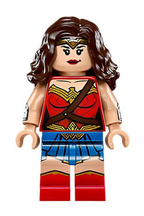 LEGO Minifigura Wonder Woman - Red Torso, Blue Skirt - DC — imagen BrickLink