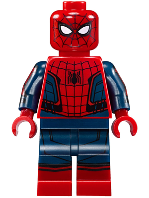 Spider-Man - Black Web Pattern, Red Torso Small Vest, Red Boots - BrickLink - DagaBlocks