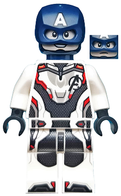 Captain America - White Jumpsuit, Helmet - BrickLink - DagaBlocks
