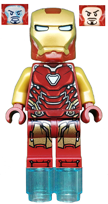 LEGO Minifigura Iron Man Mark 85 Armor Small Helmet Visor - Marvel — imagen BrickLink